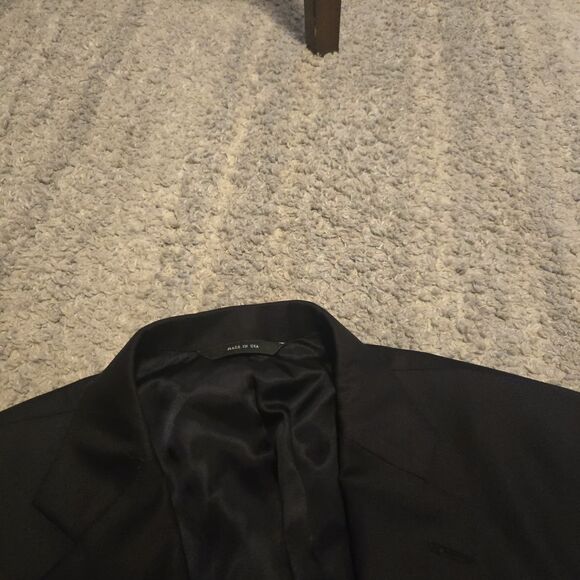 Brooks Brothers 1818 Madison X Loro Piana 40L Gold  Buttons Blazer Navy Blue - Picture 3 of 10